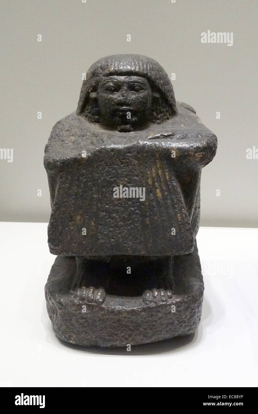 Statue de bloc d'un inconnu. À partir de la 13e siècle. Banque D'Images