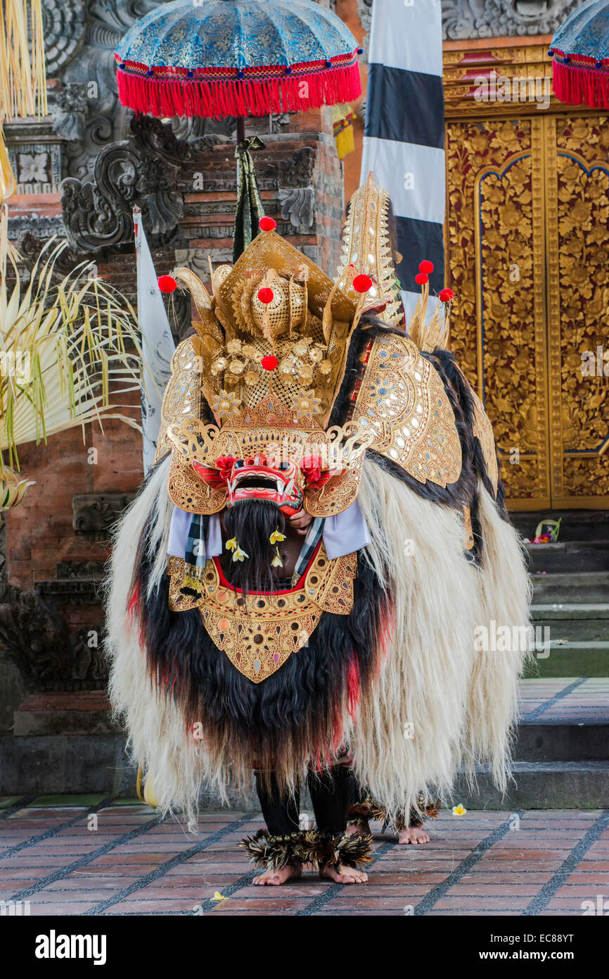 Barong et Kris, danse traditionnelle balinaise, Ubud, Bali, Indonésie Banque D'Images