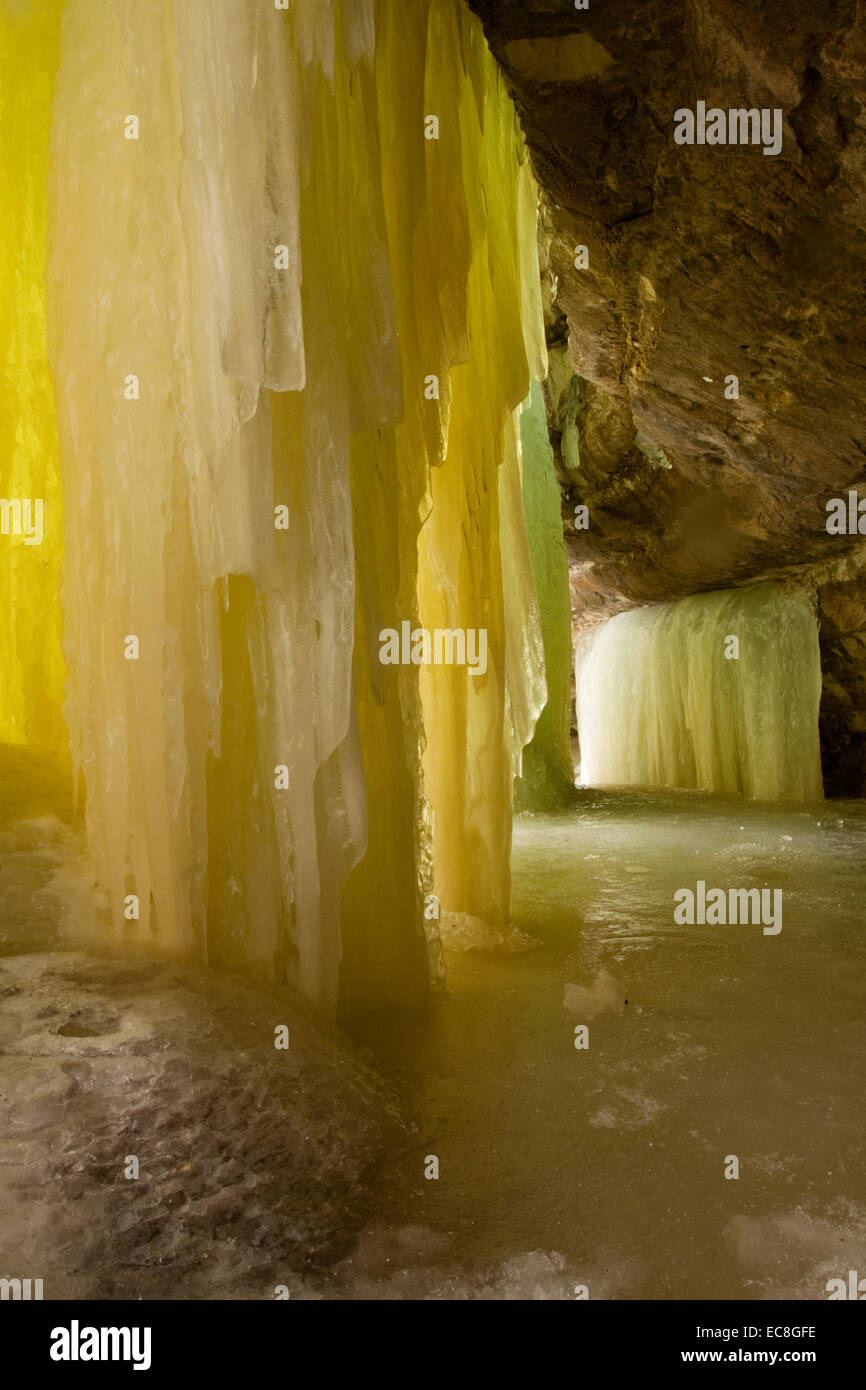 Grottes de glace de Eben Banque D'Images