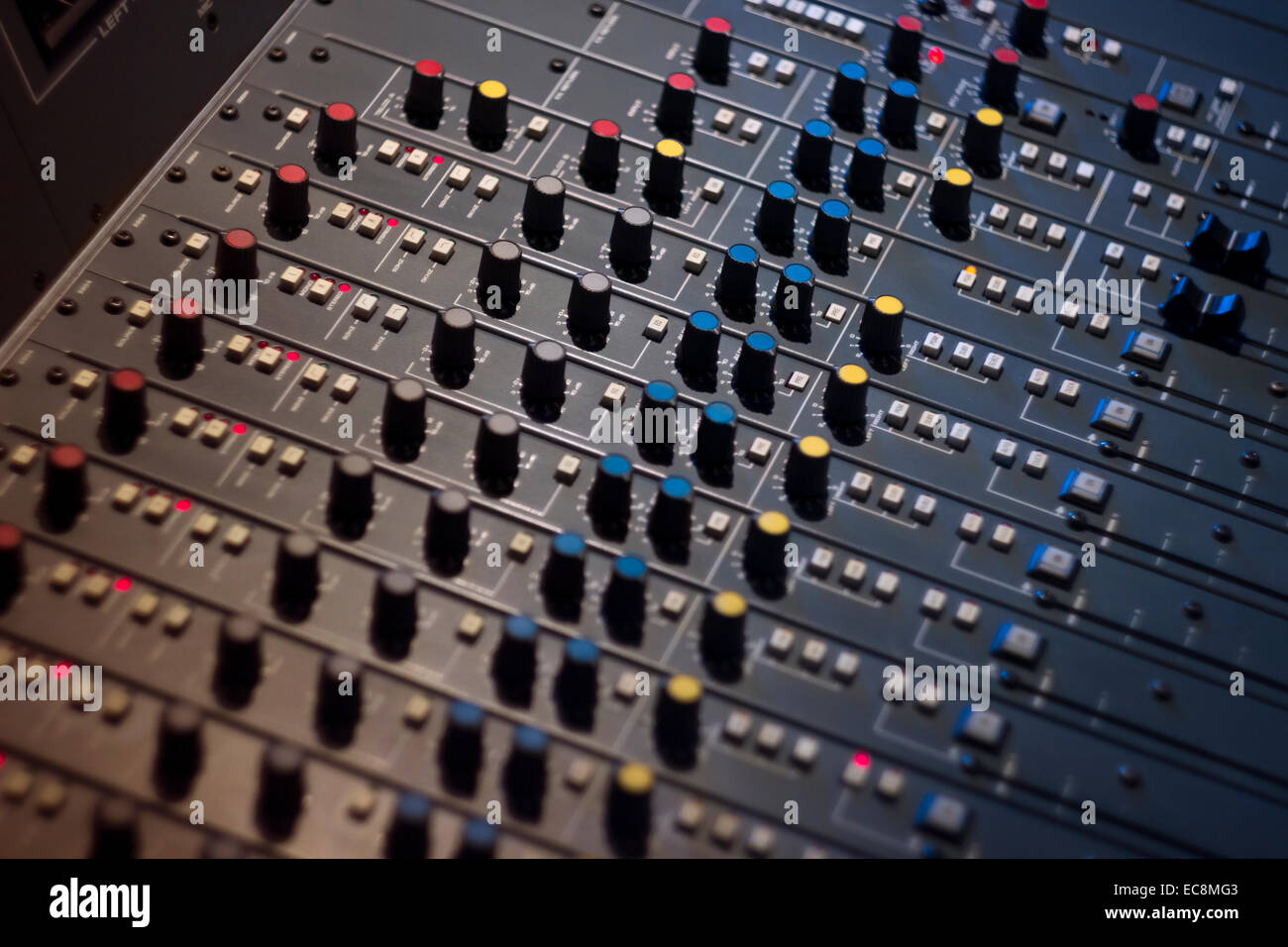 Interface Audio Mixer Banque D'Images