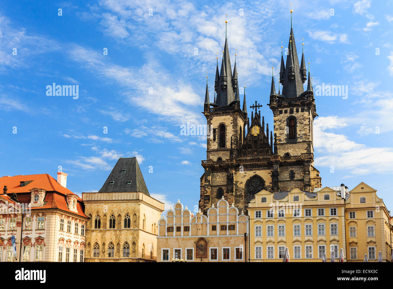 La cathédrale de Tyn. Prague, République Tchèque Banque D'Images