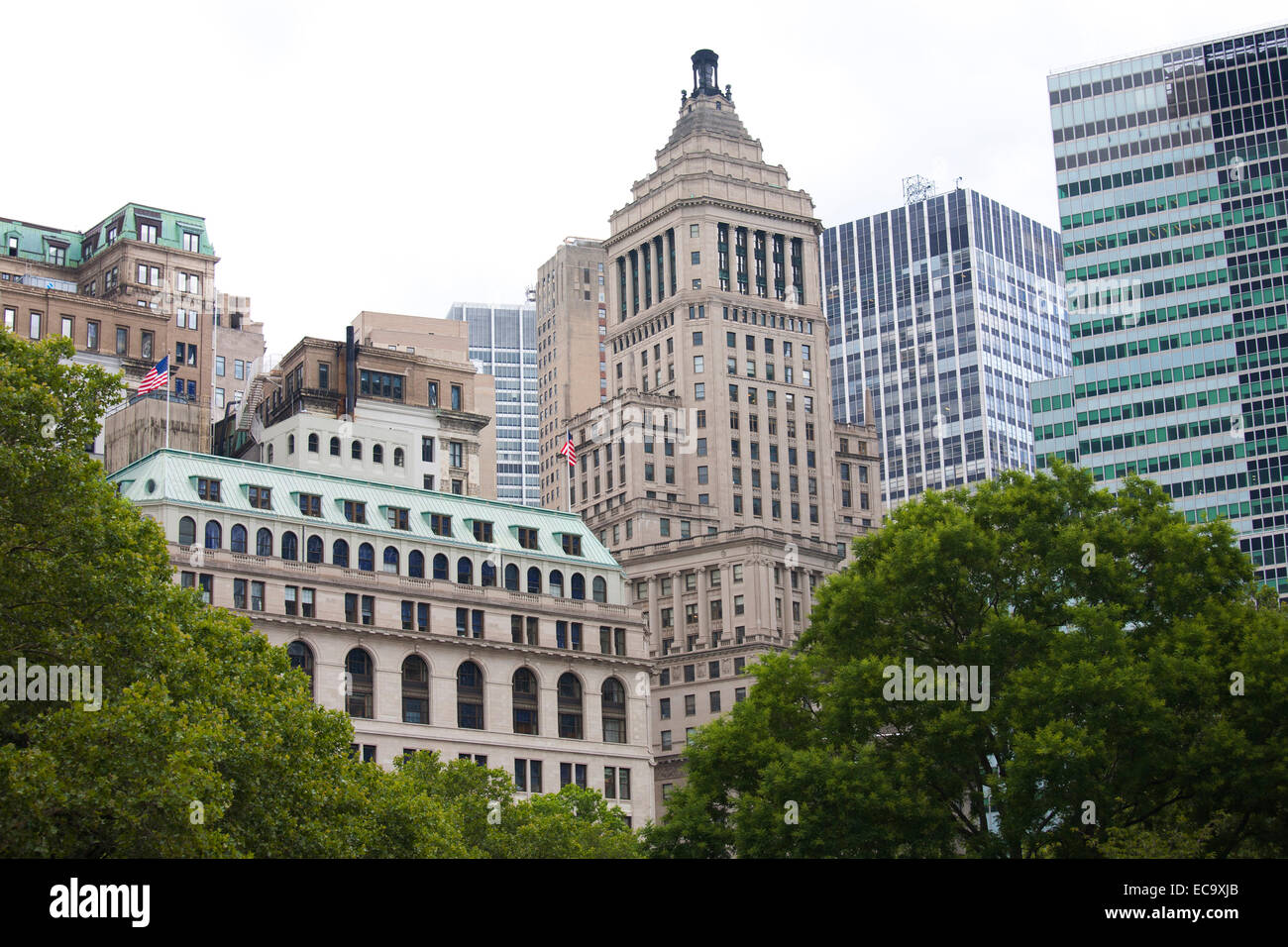 Gratte-ciel historique, le quartier financier de Manhattan, New York, USA, Amérique latine Banque D'Images