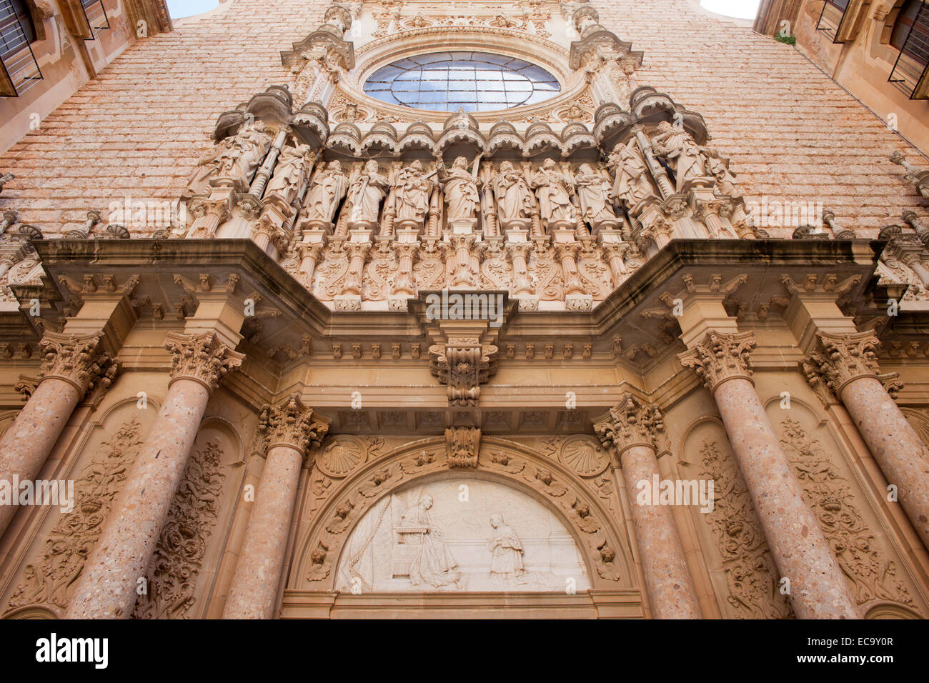 Basilique du Monastère de Montserrat en Catalogne, Espagne. Banque D'Images