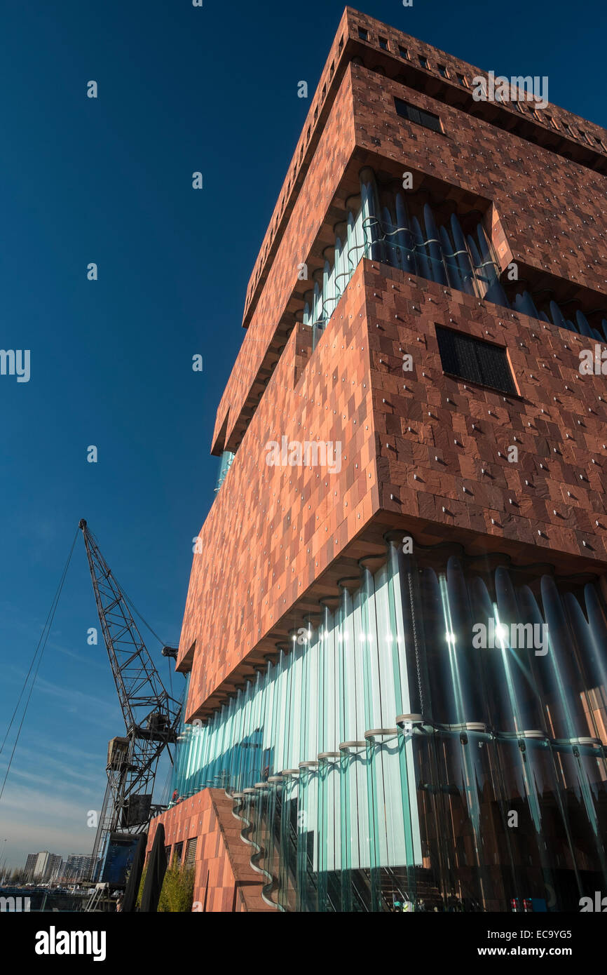 Anvers, Flandre, Belgique - 13 novembre 2014, de l'extérieur du MoMu Musée Mode Banque D'Images