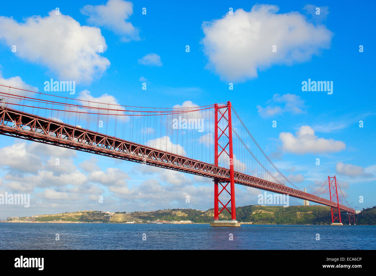Ponte 25 de Abril, Pont du 25 avril, le Tage ou le Tage, Lisboa, Lisbonne, Portugal, Europe Banque D'Images