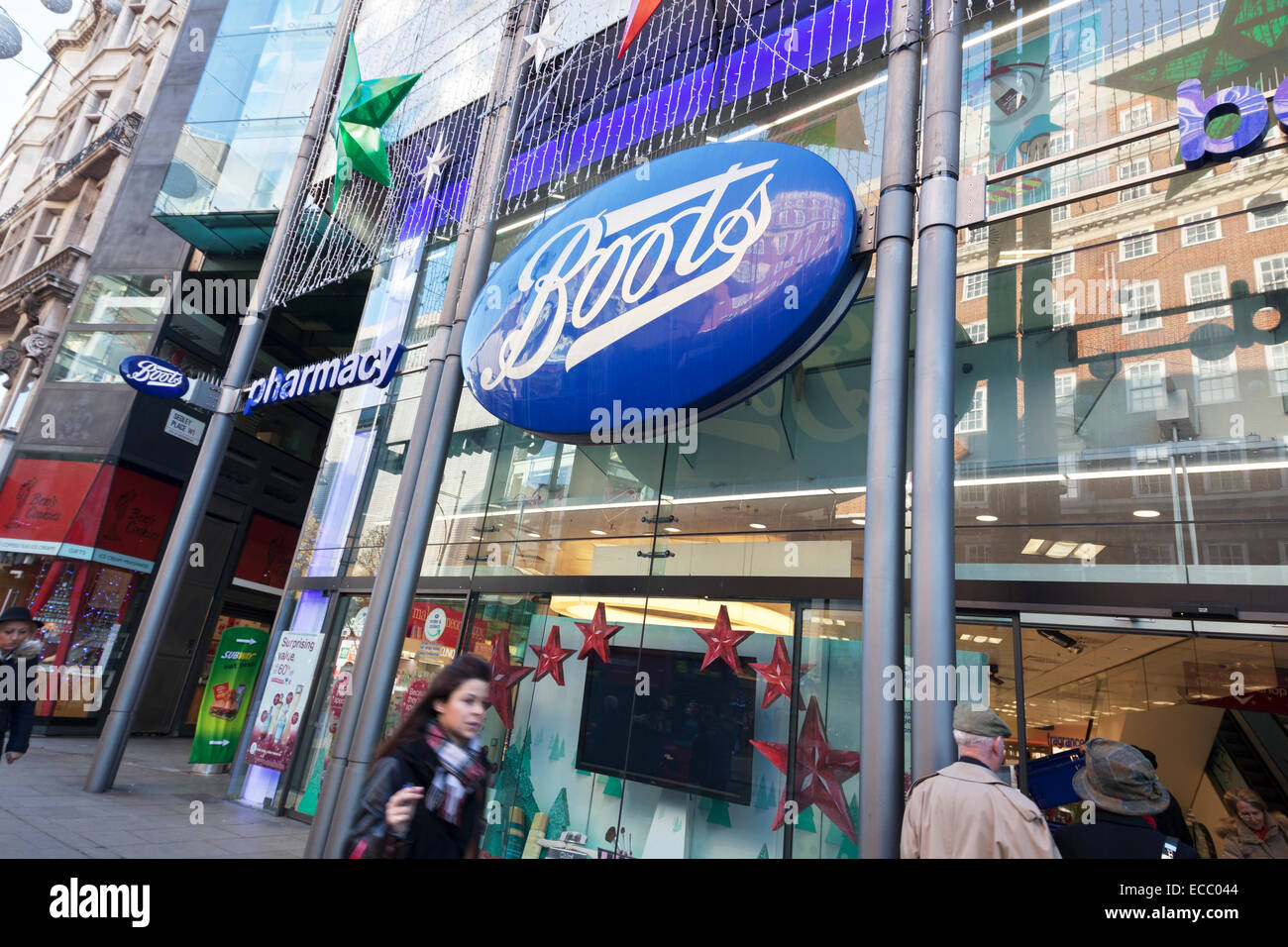 Boots the Chemist sur Oxford Street Banque D'Images