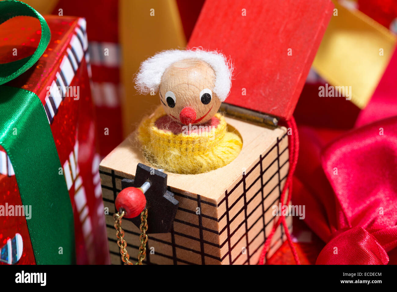 Décoration de Noël allemande vintage en bois Still-Life Banque D'Images