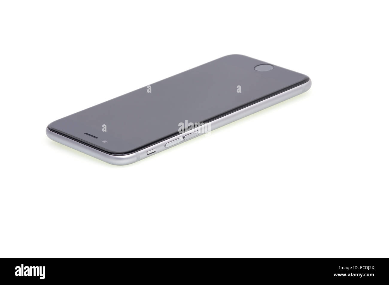 Iphone 6 Smartphone isolé sur blanc. Banque D'Images
