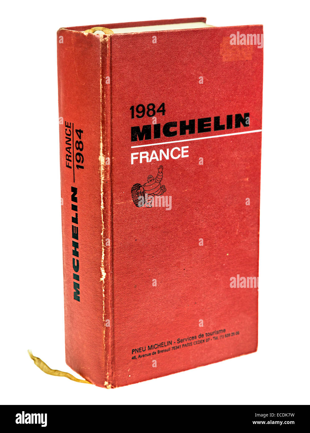 1984 ancien guide Michelin en France Banque D'Images