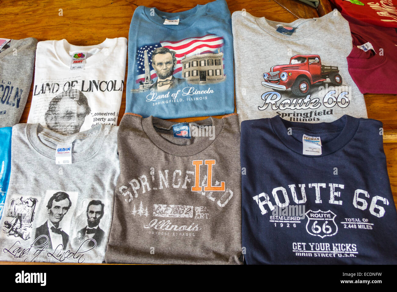 Springfield Illinois, Monument Avenue, Abraham Lincoln shopping souvenir et cadeau shopping shopping shopping shopping magasins marchés marché achats sellin Banque D'Images