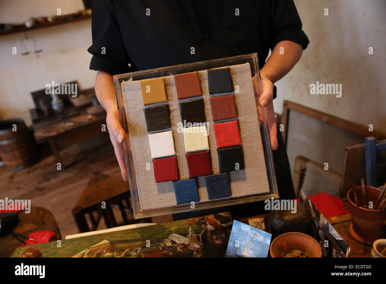 Palette de couleurs Rembrandt Banque D'Images