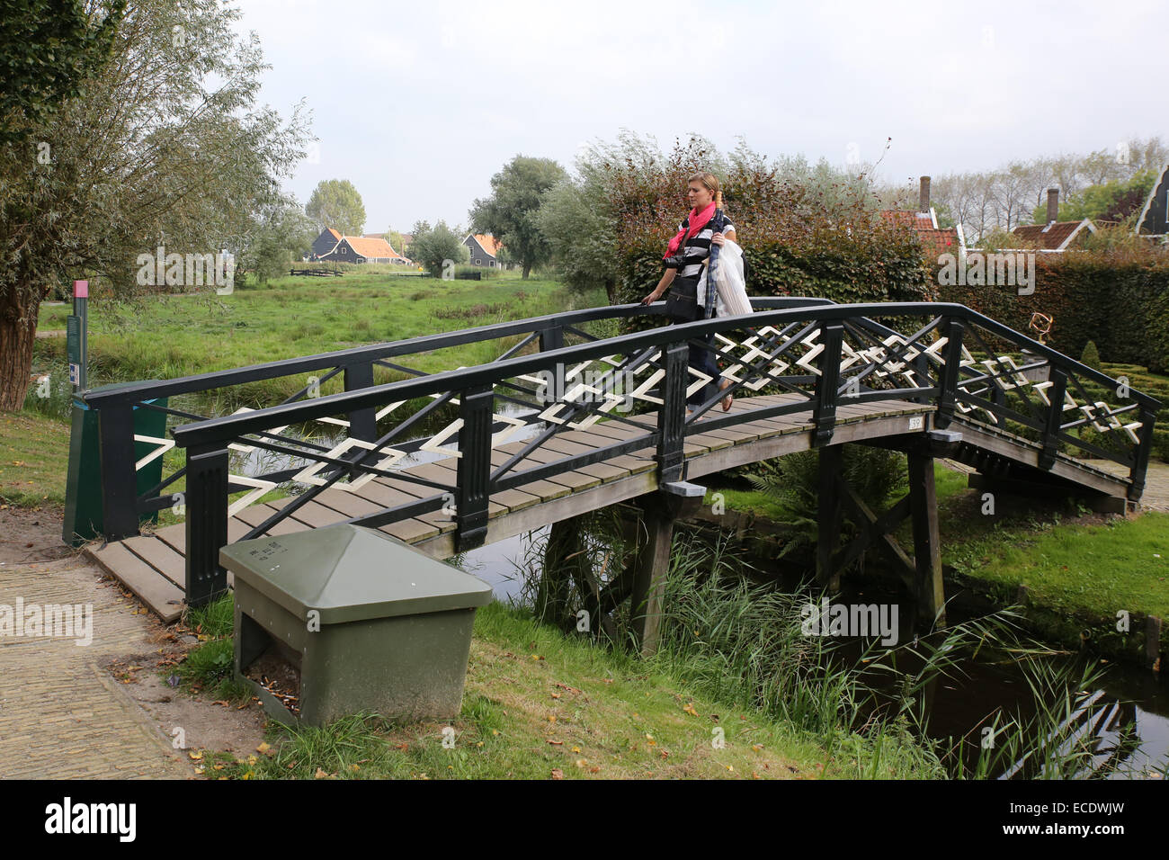 Kippenbruggen canal pont arrière bosse Zaan Banque D'Images