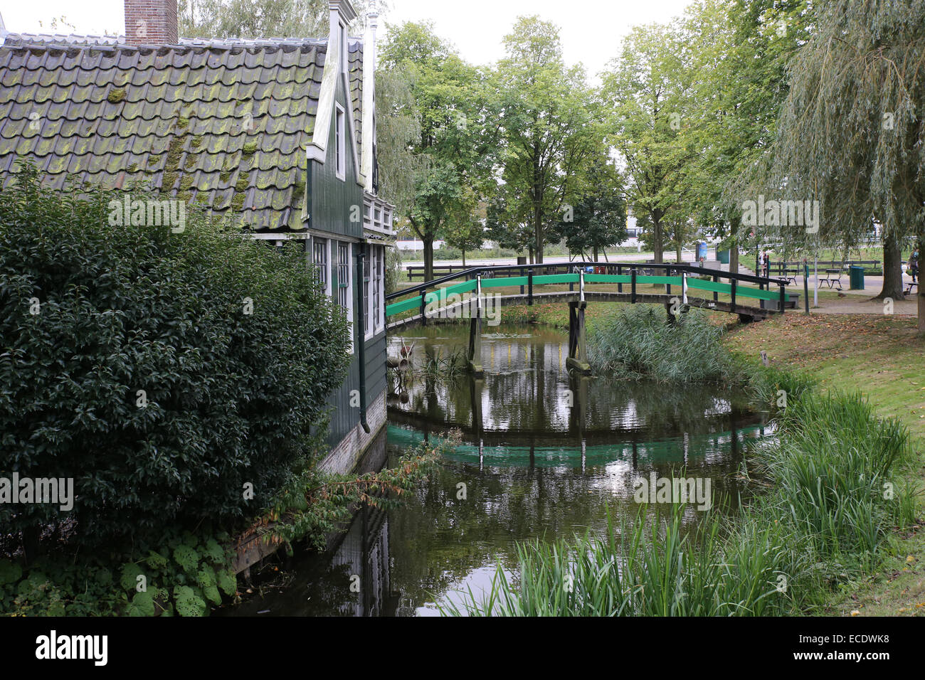 Zaanse Schans Pays-bas campagne nature pacifique Banque D'Images