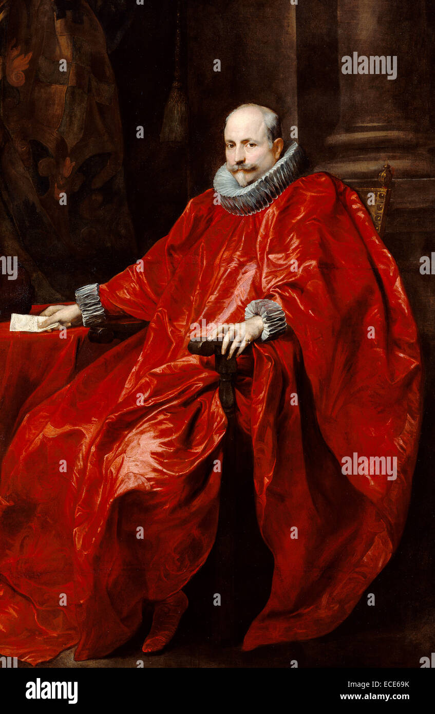 Portrait d'Agostino Pallavicini, Anthony Van Dyck, Flamand, 1599 - 1641 ; environ 1621 ; Huile sur toile ; Sans encadrement : 216,2 x 141 cm (85 1/8 x 55 1/2 in.) Banque D'Images