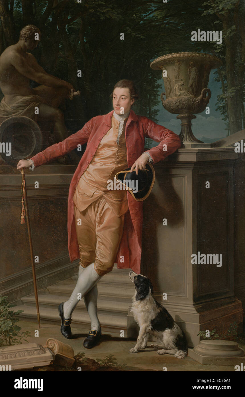Portrait de John Talbot, au plus tard le 1er comte Talbot ; Pompeo Batoni, Italien (Lucchese), 1708 - 1787 ; Italie, Europe ; 1773 ; Huile sur toile, 274,3 x 182,2 Sans cadre : (108 cm x 71 3/4 in.) Banque D'Images