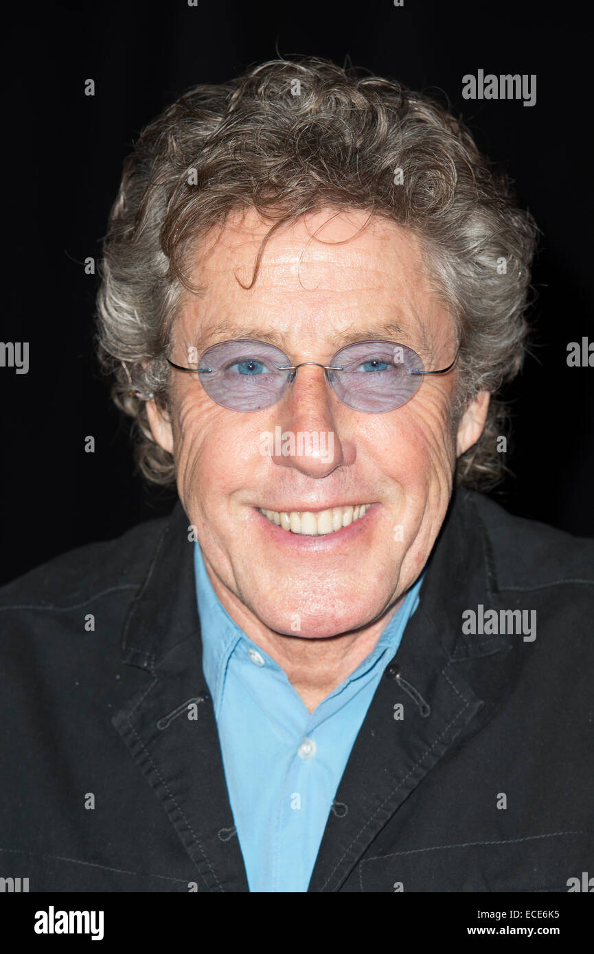 Rock Star, Roger Daltrey à la signature de l'album à Londres. Banque D'Images
