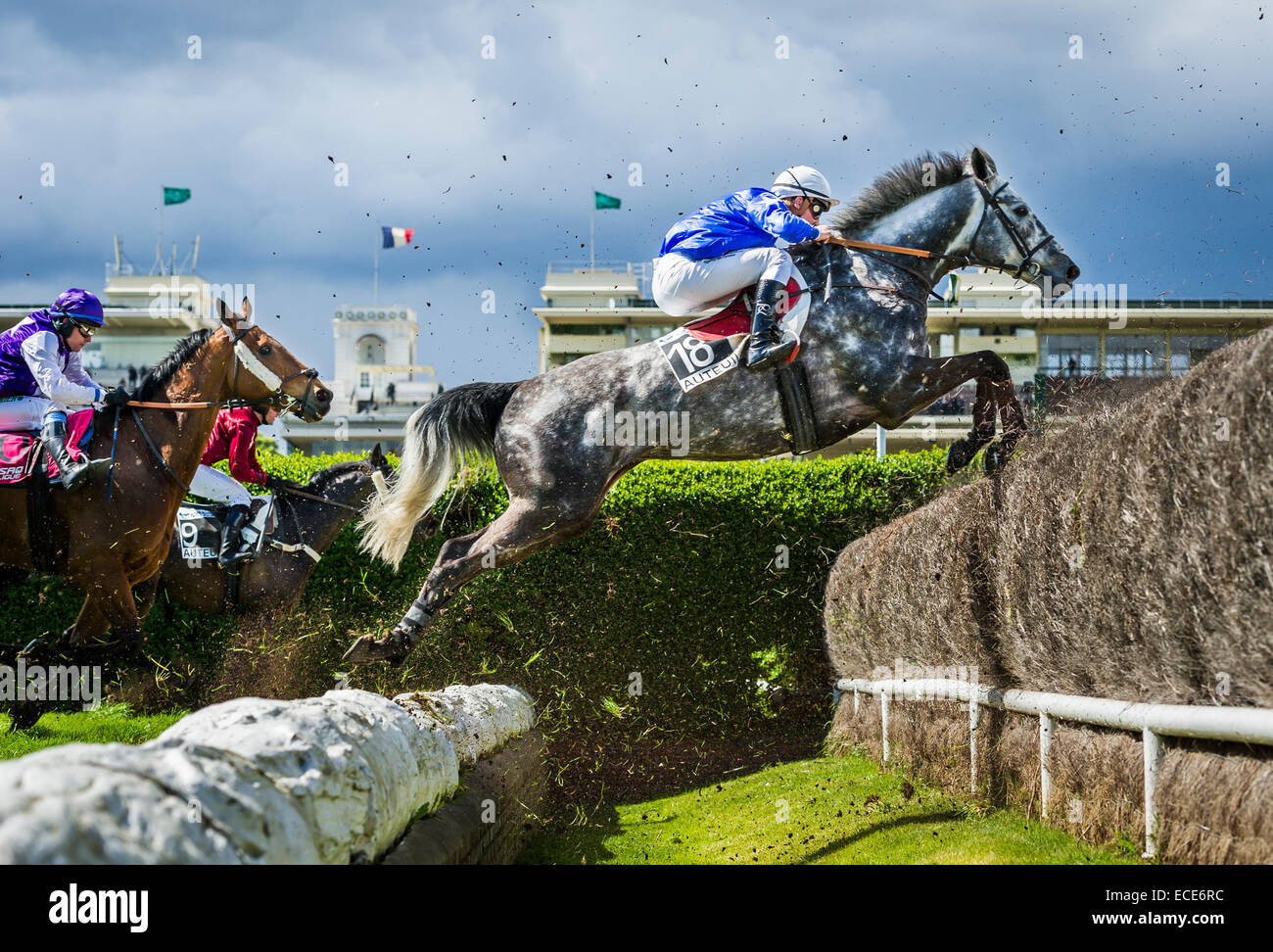 Courses à Auteuil à Paris Banque D'Images