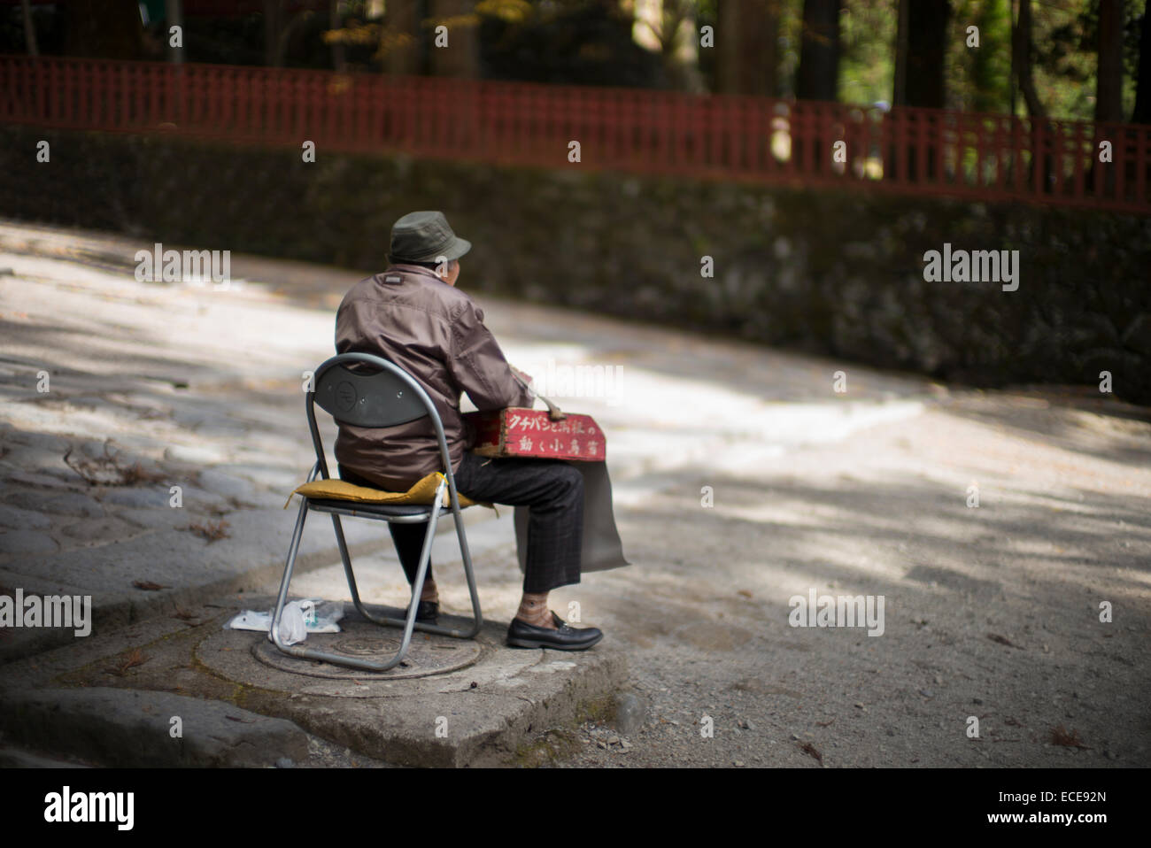 Le Birdman de Nikko, Toshogu, le Japon. Banque D'Images