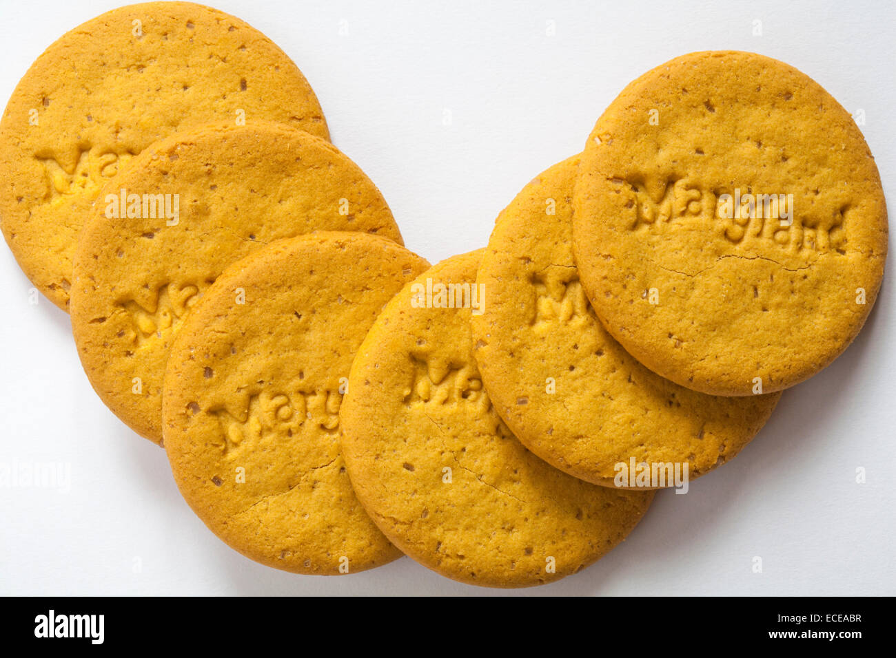 Nid d'Snapjacks Maryland enclenche la saveur des biscuits cookies isolé sur  fond blanc Photo Stock - Alamy