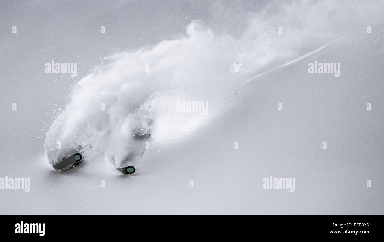 L'Autriche, skieur Freeride ski alpin Banque D'Images