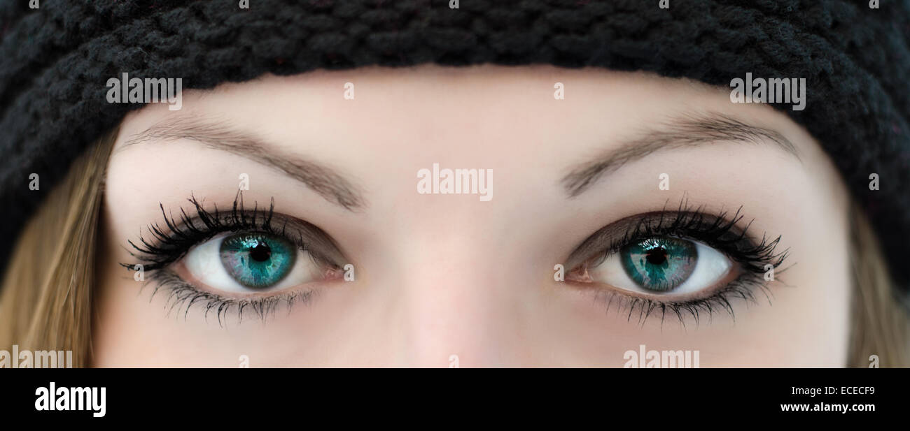 Close-up of a woman's eyes Banque D'Images