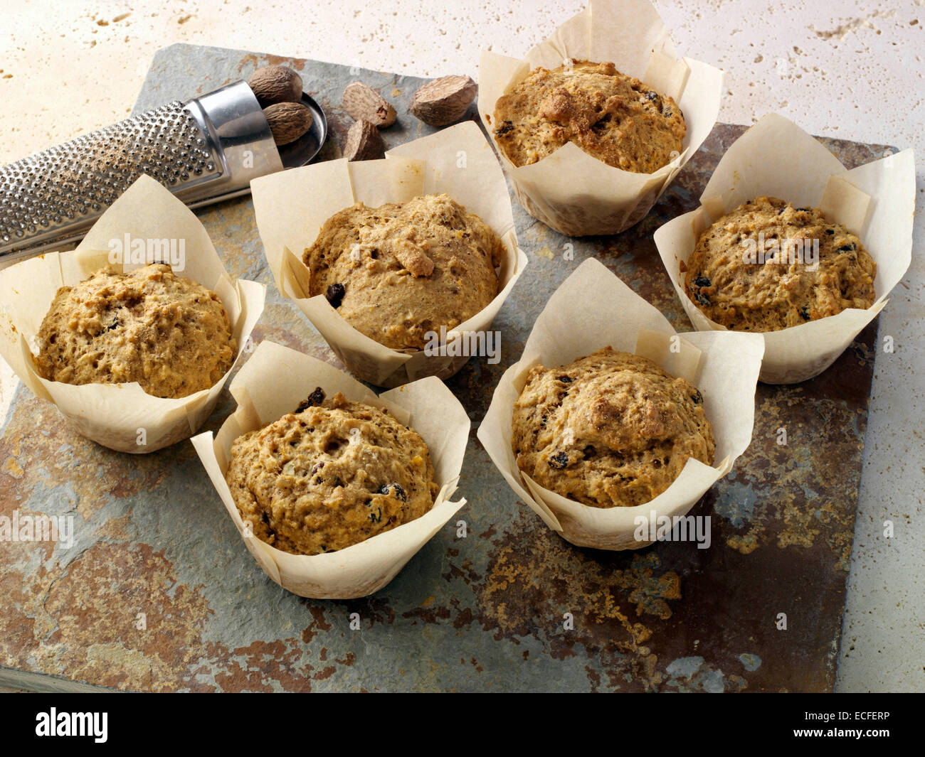 Muffins Vegan Yam Banque D'Images