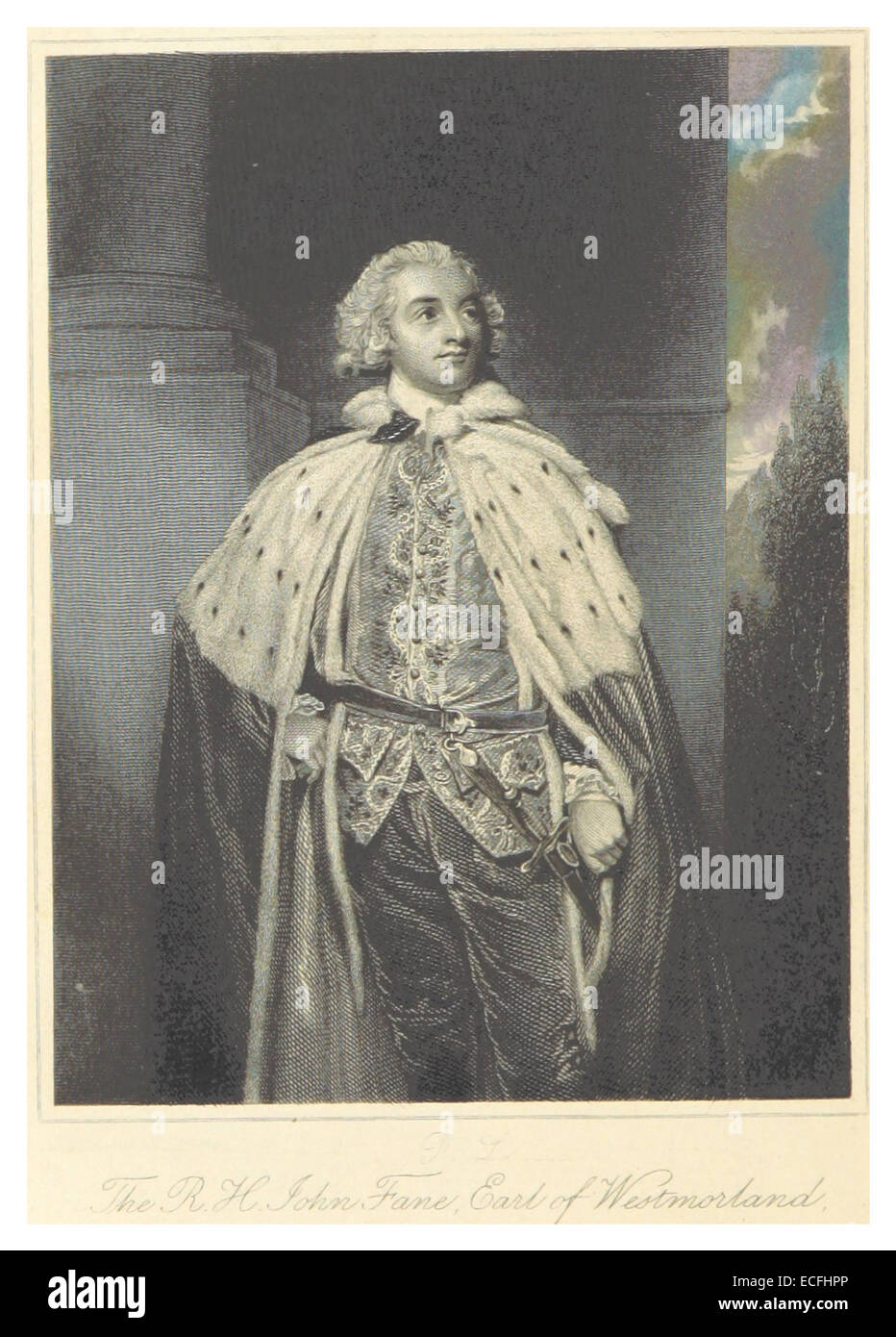 MAXWELL(1845) p352 John Fane, comte de Westmoreland Banque D'Images