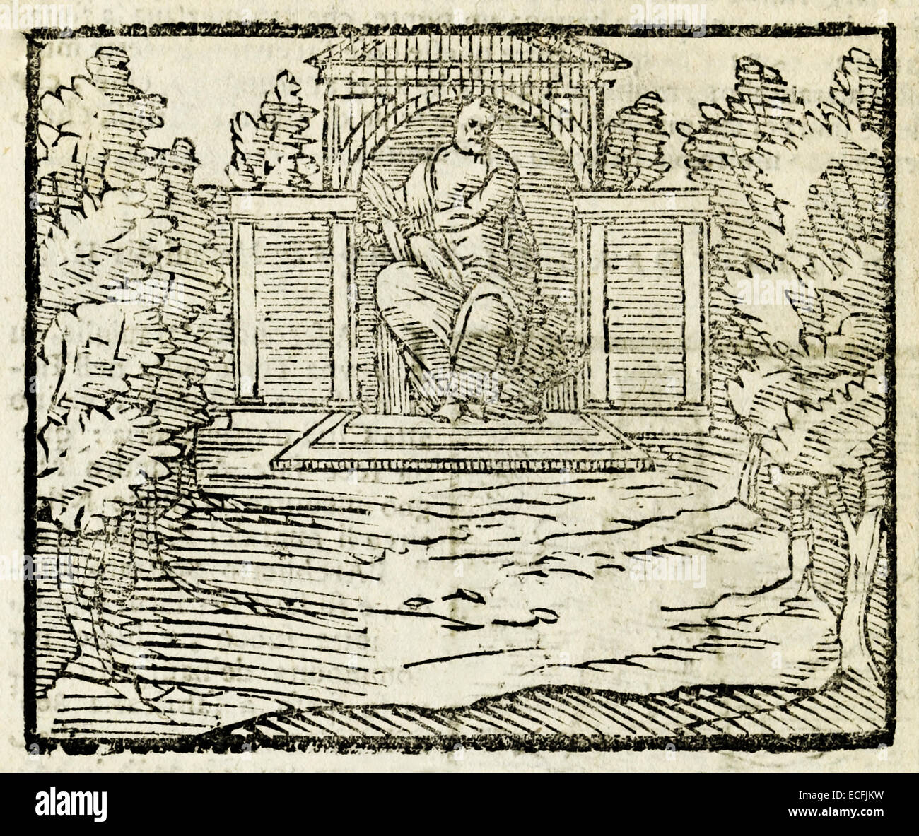 Statue de Zeus à Olympie, l'une des sept merveilles du monde antique