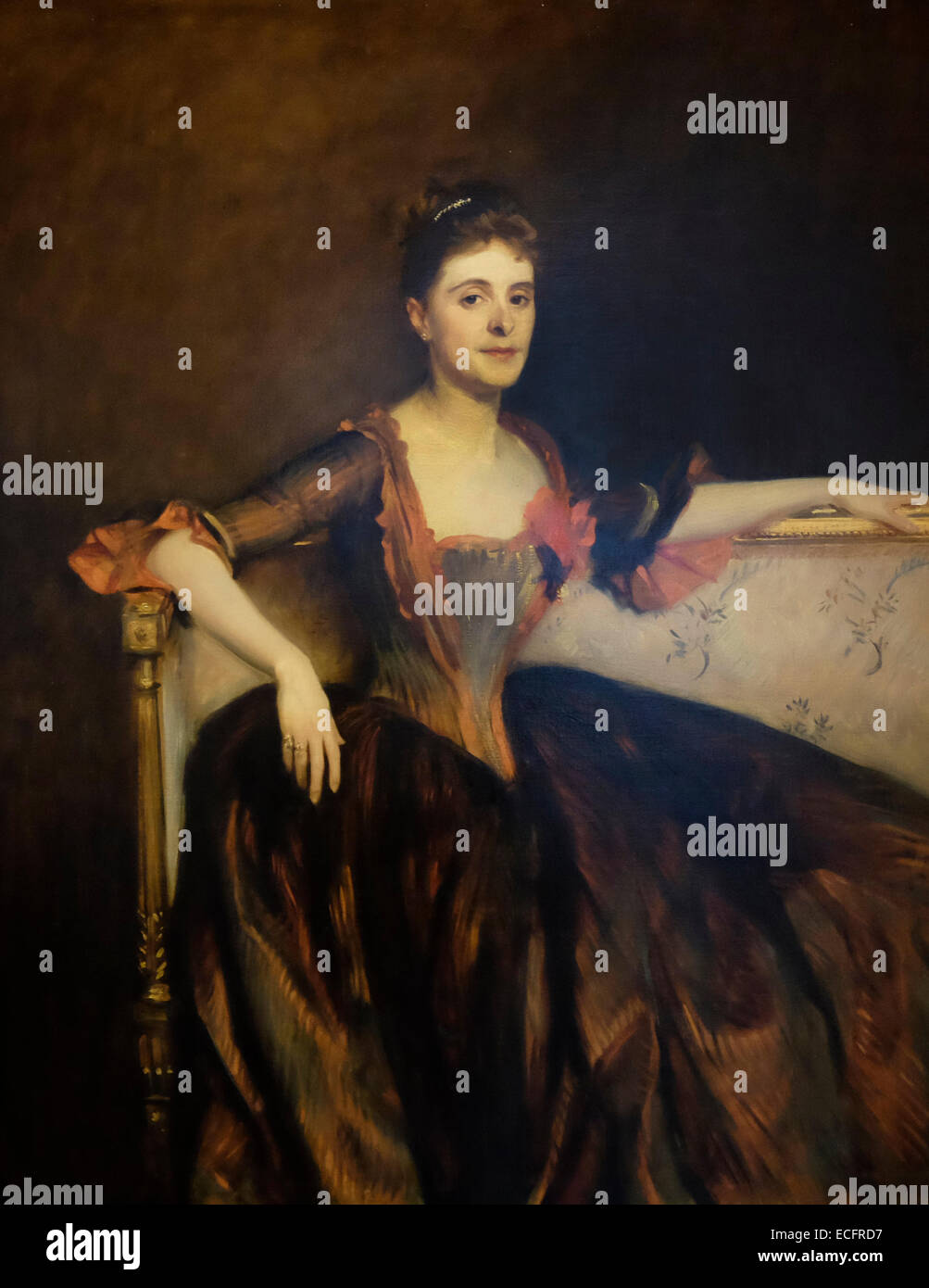 Mme Thomas Lincoln Manson Jr, 1891 - John Singer Sargent Banque D'Images