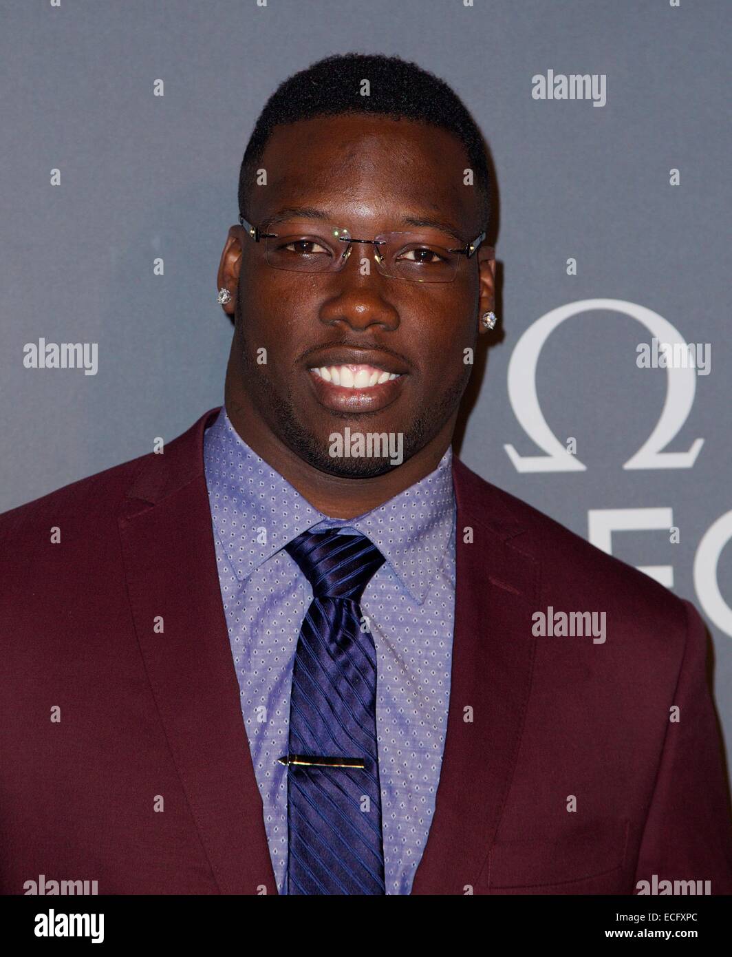 OMEGA Speedmaster côté sombre de la Lune lancement de l'événement à Cedar Lake avec : Jason Pierre-Paul Où : New York City, New York, United States Quand : 10 Juin 2014 Banque D'Images