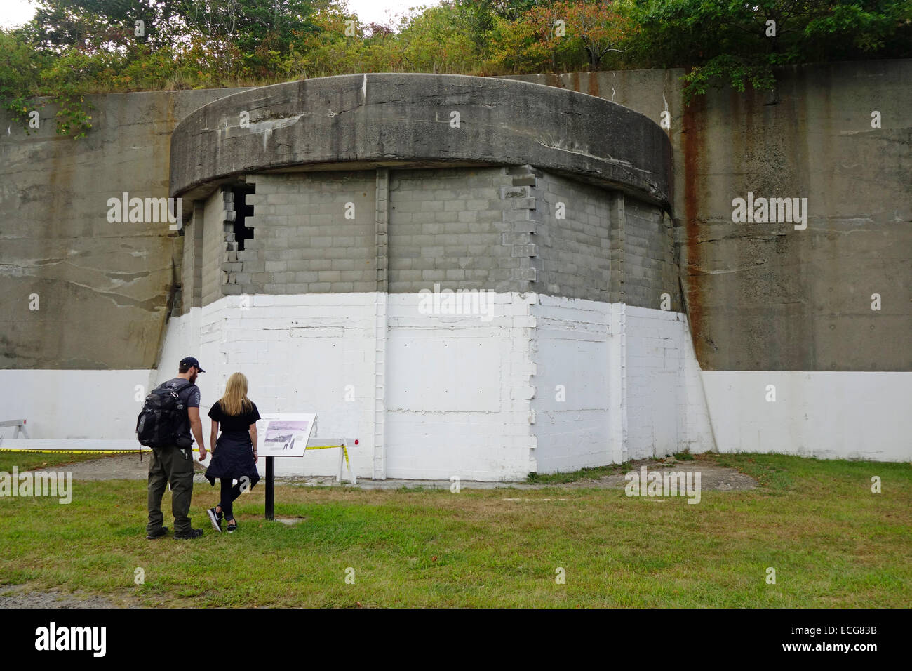 Camp Hero State Park à Montauk long island NY Banque D'Images