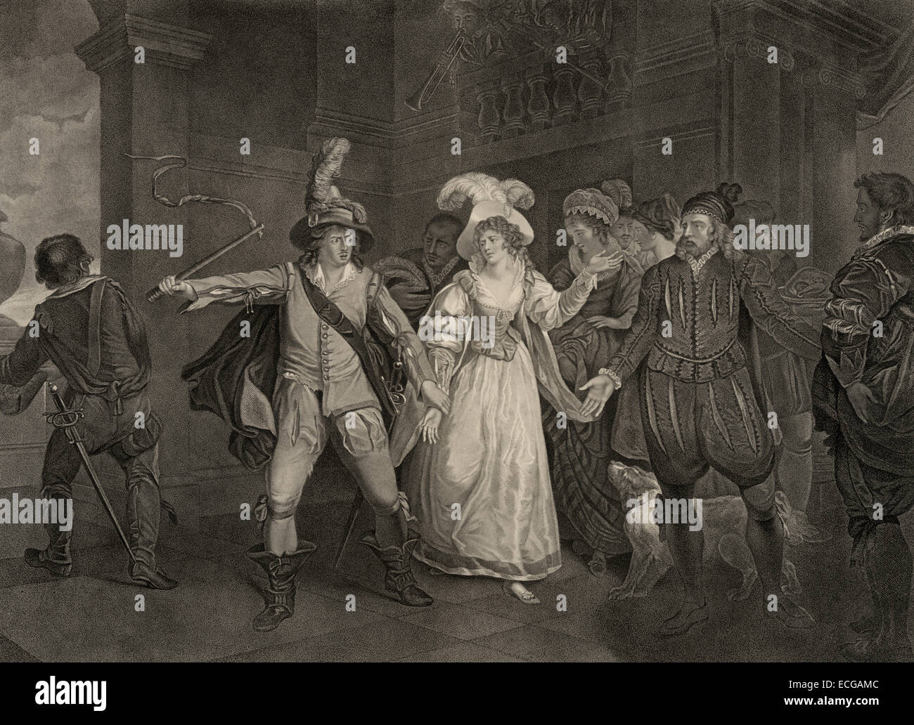 Shakespeare - Taming of the Shrew, Acte III, scène II Banque D'Images