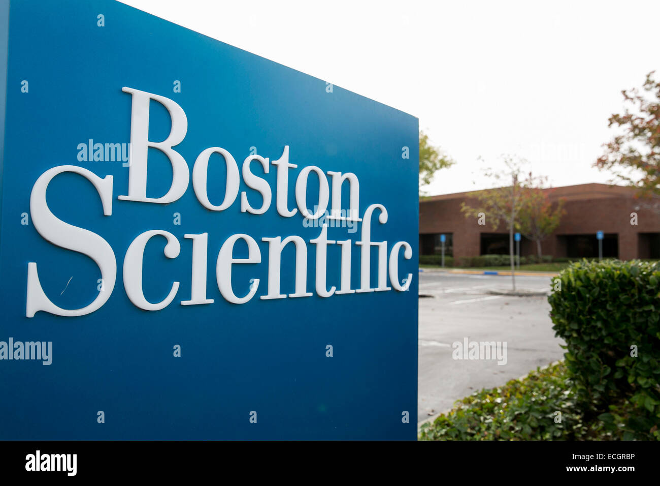 Un complexe de bureaux occupés par Boston Scientific. Banque D'Images