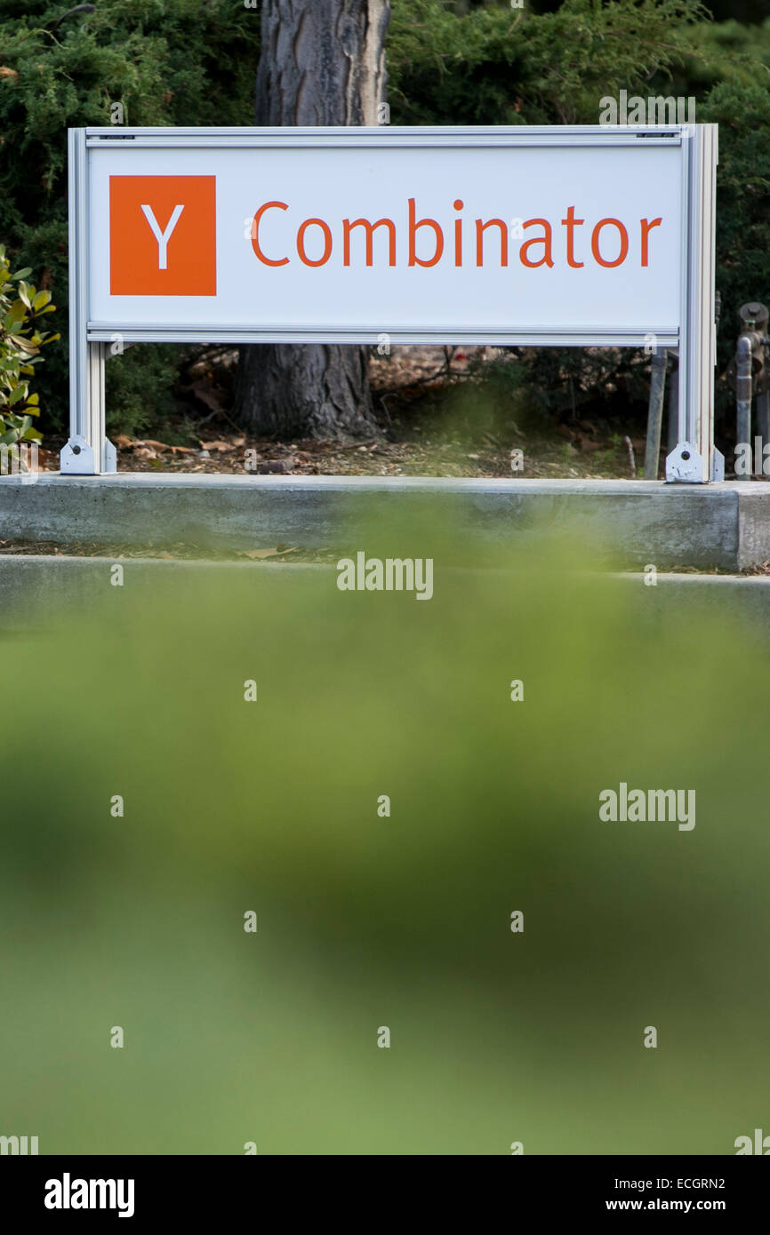 Le siège social de l'incubateur de start-up Y Combinator. Banque D'Images