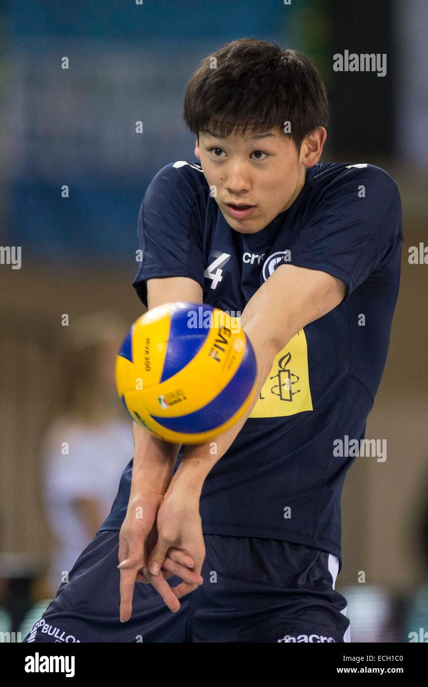 Yuki Ishikawa (Pallavolo Modène), 14 décembre 2014 - Volley-ball : Réceptionneuse-attaquante Serie A match entre Modène 3-0 Volley Volley Top Latina au PalaSport Panini à Modène, Italie. (Photo par Enrico Calderoni/AFLO SPORT) Banque D'Images