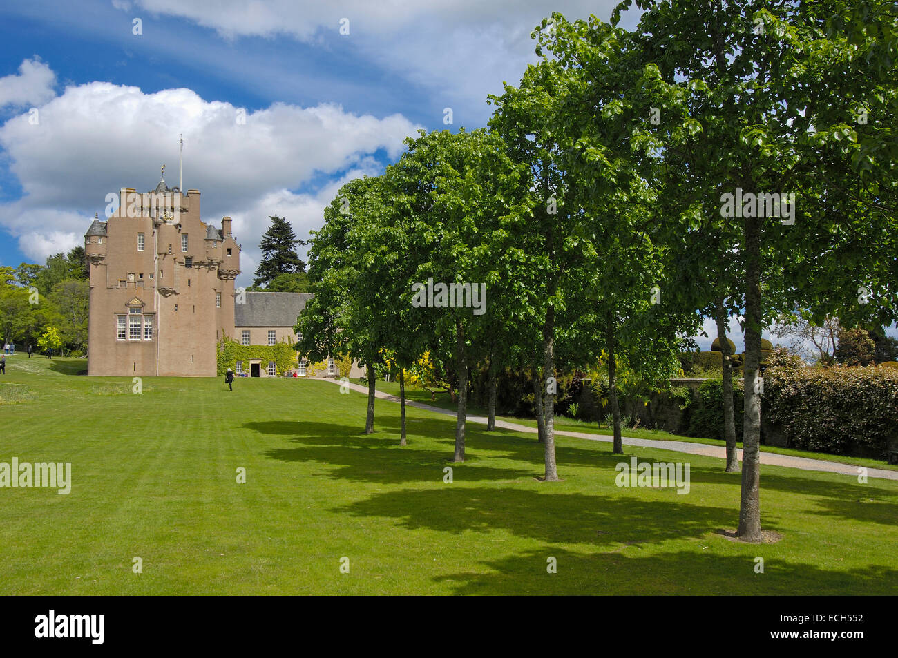 Crathes Castle, dans l'Aberdeenshire, Ecosse, Royaume-Uni, Europe Banque D'Images