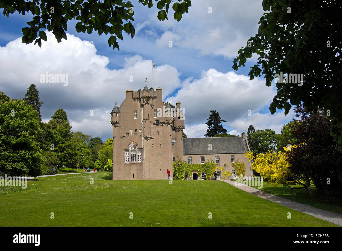 Crathes Castle, dans l'Aberdeenshire, Ecosse, Royaume-Uni, Europe Banque D'Images