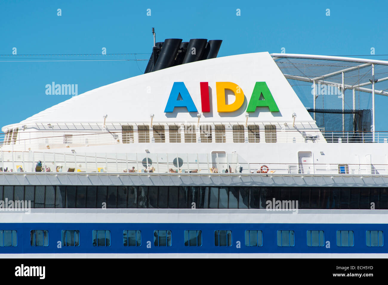 Clubschiff Aida, bateau de croisière, port de Livourne, Livourne, Toscane, Italie Banque D'Images