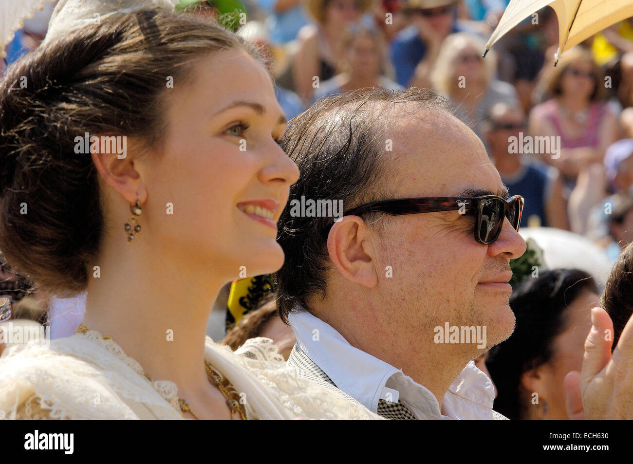 Arlésiennes, Fete du costume, Arles, Bouches du Rhone, Provence, France, Europe Banque D'Images