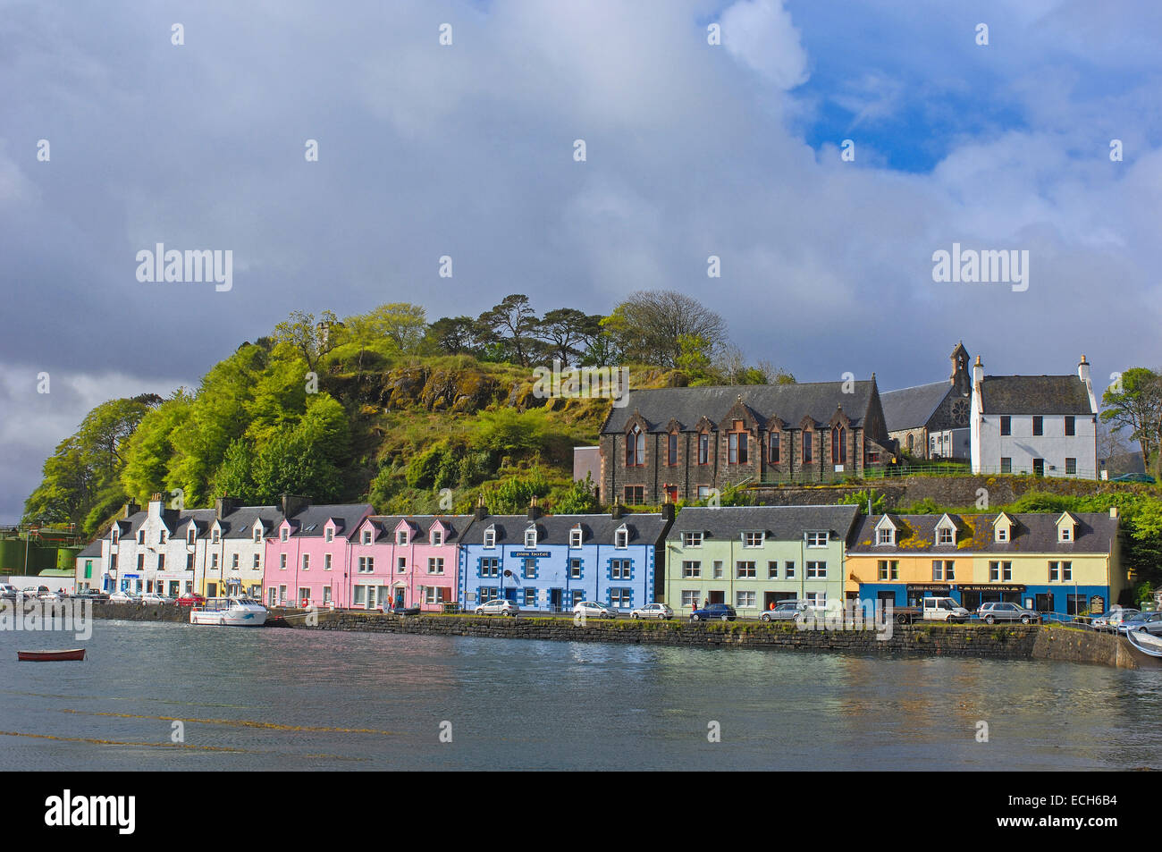 L'île de Skye, Portree, région des Highlands, Ecosse, Royaume-Uni, Europe Banque D'Images