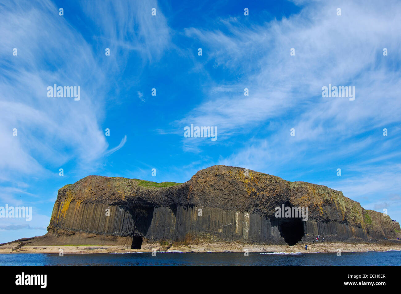 La réserve naturelle de l'île de Staffa, Hébrides intérieures, Argyll et Bute, Mull, Ecosse, Royaume-Uni, Europe Banque D'Images