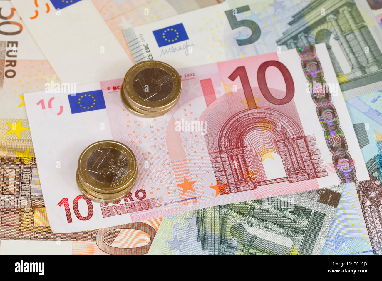 Billets et pièces Banque D'Images