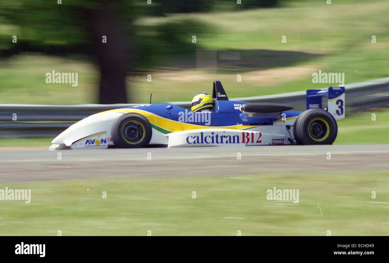 Cristiano da Matta championnat britannique de Formule 3 jour d'essai 1995, 23 juin 1995 Oulton Park. Banque D'Images