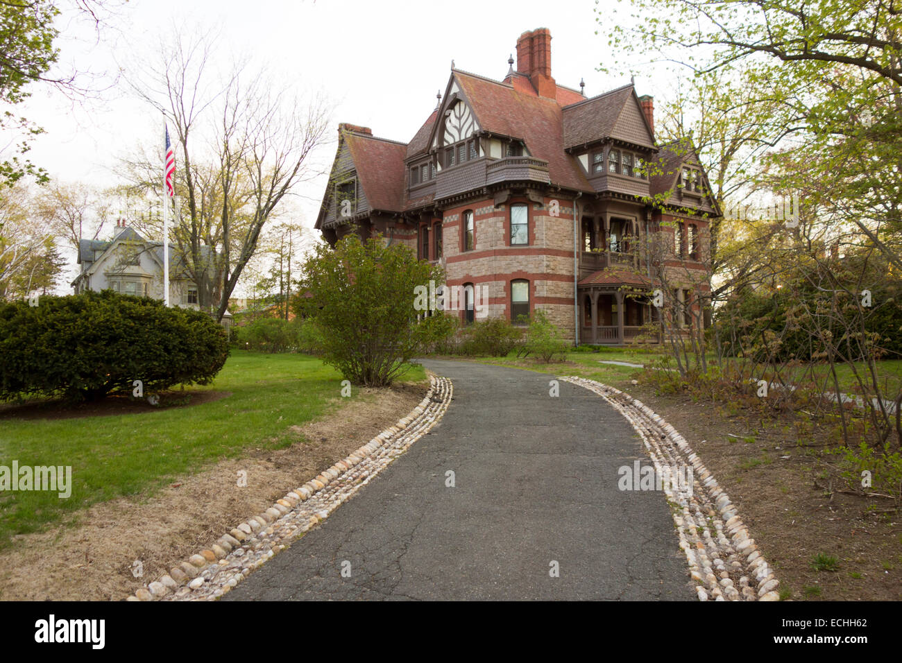 Harriet Beecher Stowe House dans la région de Hartford CT Banque D'Images