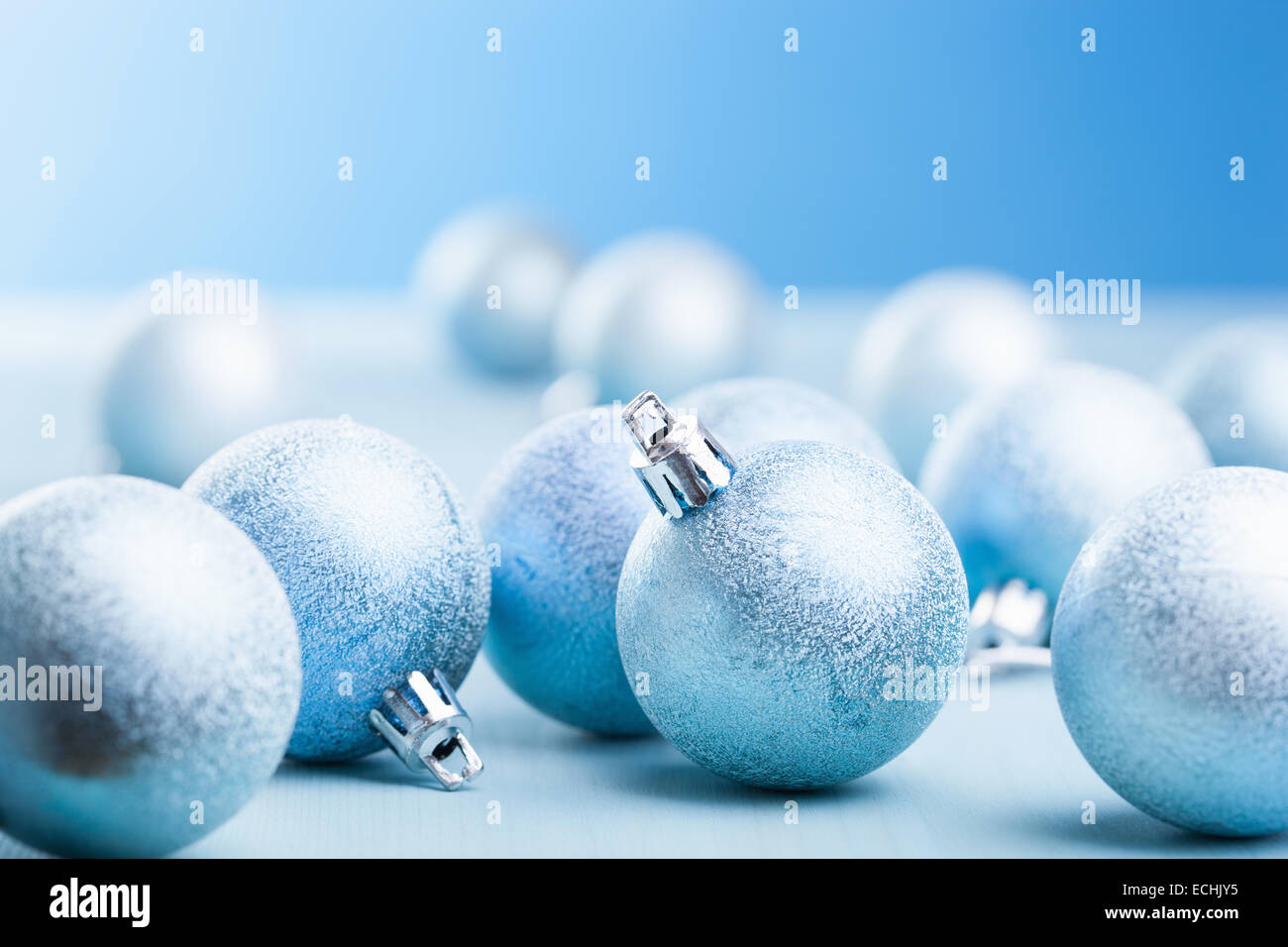 Toile De Fond De Noël Bleu Givré Bokeh Flocon De Neige BRP11-147