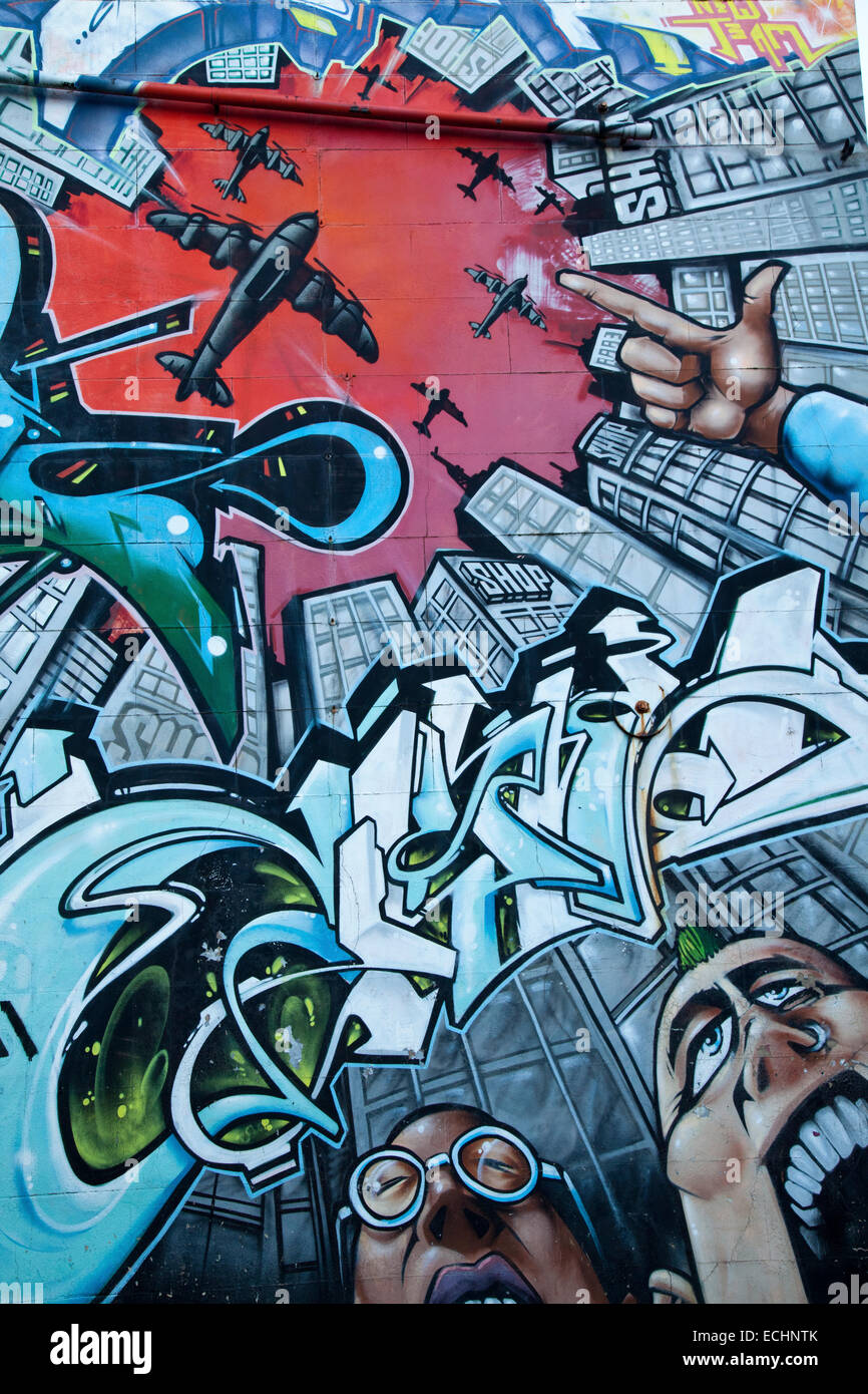 Street Art, Brighton Banque D'Images
