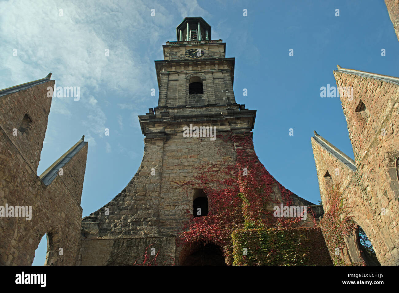 Église de Hanovre shell, détruit par les bombardements de la Seconde Guerre mondiale. L'Eglise a maintenant été converti en un mémorial de la paix. Banque D'Images