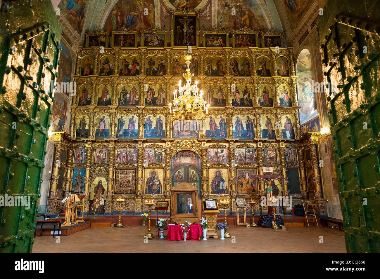 La Russie, l'anneau d'or, Cathédrale de la Transfiguration, Uglich Banque D'Images