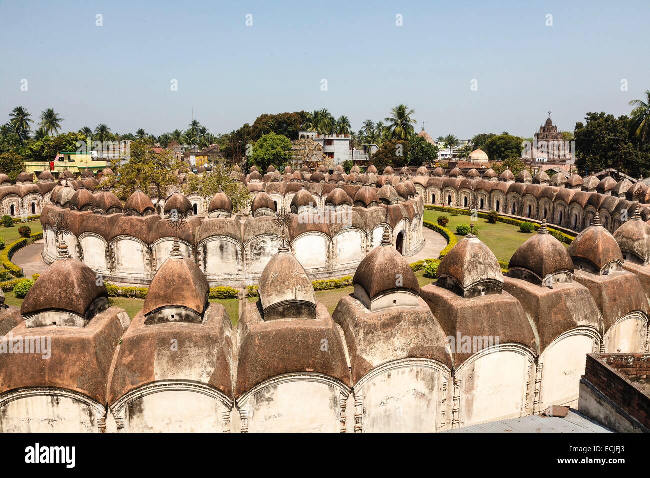 L'Inde, le Bengale occidental, 108 temple de Shiva (1809) Banque D'Images