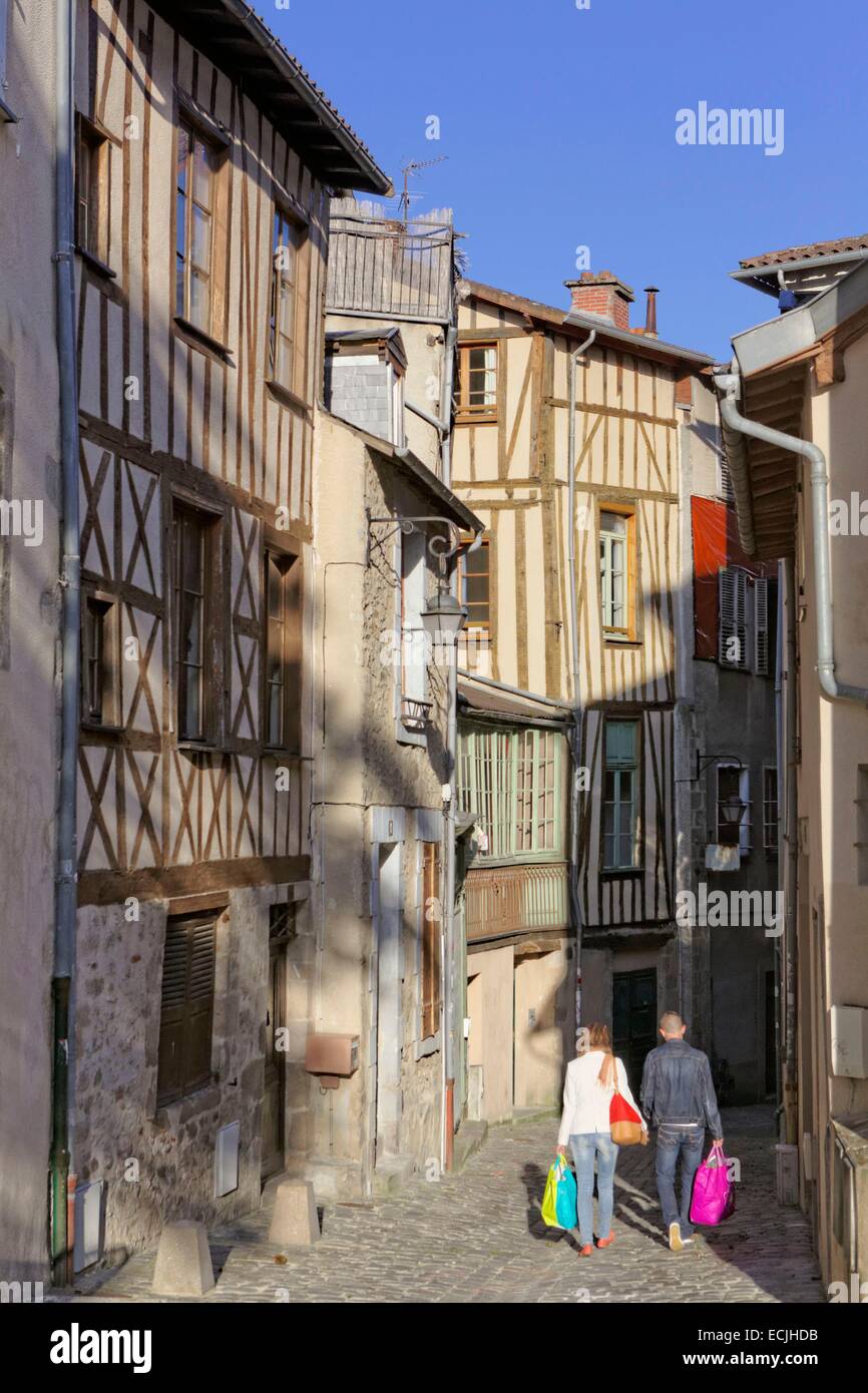 France, Haute Vienne, Limoges, maison colombages, rue Gorre Photo Stock -  Alamy